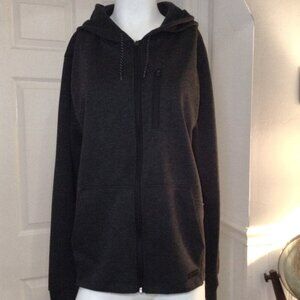 VINTAGE South Pole Fleece Hoodie, "L", Leather Shoulder Embellishments, Trending